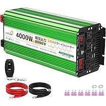 リョクエン Lvyuan DC24V 4000W/8000W インバーター Amazon.co.jp: LVYUAN（リョクエン） 正弦波インバーター 24V